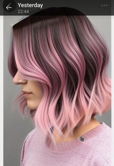 Trendy Hair Color Ideas, Hair Color Ideas For Brunettes Short, Balayage Long Hair, Grey Hair Transformation, Pink Blonde Hair, Grey Roots, Gorgeous Hair Color