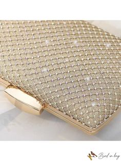 BirdinBag - Glamorous Novelty Bag Chain with Cubic Zirconia Decoration Elegant Handheld Bag With Chain, Elegant Handheld Chain Bag, Elegant Gold Square Shoulder Bag, Glamorous Clutch Bag With Chain Detail, Glamorous Clutch Bag With Chain, Elegant Handheld Shoulder Bag With Chain, Elegant Shoulder Bag With Chain, Elegant Handheld Chain Shoulder Bag, Glamorous Gold Square Bag