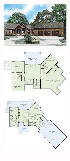 two story house plans with an open floor plan