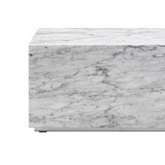 a white marble block on a white background