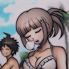 Chiaki Nanami Icons, Danganronpa Chihiro, Byakuya Togami, Goodbye Despair, Danganronpa 2, Super Danganronpa, Free Cover