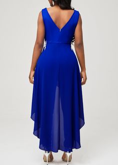 ROTITA Royal Blue V Back Faux Two Piece Jumpsuit #superbowl #architecture #art mother quotes, mother gifts, son and mothers Turquoise Blue Dress, Wedding Pantsuit, Jumpsuit Navy Blue, Modest Dresses Fashion, Two Piece Jumpsuit, Lace Jumpsuit, African Maxi Dresses, Blue Jumpsuits, Blue V