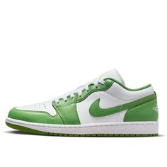 Men's Jordan 1 Low SE White/Chlorophyll-Lightening Size: 8.  Gender: male.  Age Group: adult. White And Gold Shoes, Jordan 1 Low White, 95 Nike, Limited Edition Sneakers, Jordan 1 High Og, Womens Jordans, Sports Sneakers, Air Jordan 1 High, Air Jordan 1 Low