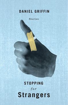 a book cover showing a hand holding a piece of paper with the title stopping for strangers