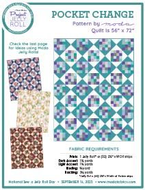 the pattern for this quilt is called pocket change