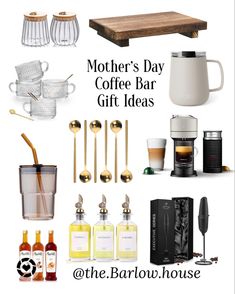 mother's day coffee bar gift ideas from @ thebarlowhouse com / www thebarlowhouse com