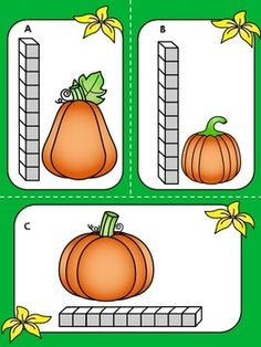 pumpkins and ladders are shown in three different ways to learn the letter i