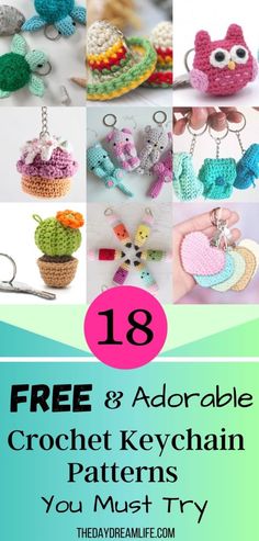 Crochet Key Cover Free Pattern, Crochet Keyrings, Crochet Keyring, Crochet Valentine, Quick Crochet Projects