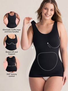 Wardrobe Ideas, Body Shaper, Body Shapers, Cami Tanks, Office Wear, Shapewear, Everyday Essentials Products, Apparel Accessories, All In One