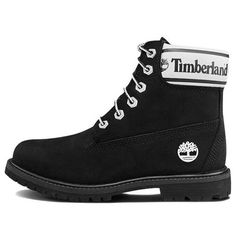 (WMNS) Timberland 6 Inch Premium LF 'Black Nubuck Logo' A2314 Timberland 6 Inch, Timberland 6, Air Shoes, Nike Air Shoes, Timberlands Shoes, Timberlands, Stylish Sneakers, Nike Air Force, Perfect Pair