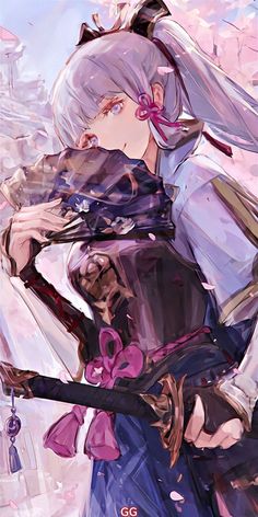 Kamisato Ayaka, Cat Art, Manga Art, The Artist, Genshin Impact, Art Girl, Anime Wallpaper, Anime Guys, Favorite Character