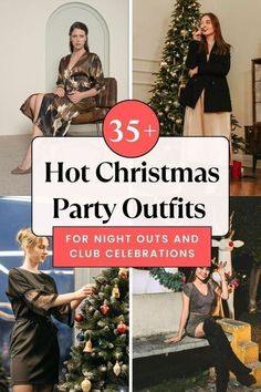 Outfit For Night Out, Fancy Christmas Party, Classy Christmas Party, Cozy Christmas Outfit, Casual Christmas Party, Hot Christmas, Trendy Date Night Outfit, Santa Dress, Christmas Outfit Ideas