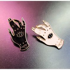 Witchy Hand With Seeing Eye Enamel Pin Witchy Gifts, Seeing Eye, Cool Pins, Pin Badges, Enamel Pin, Room Ideas, Women's Accessories, Mood Board, White Black