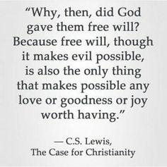 a quote from c s lewis on the case for christianity, which is written in black and white