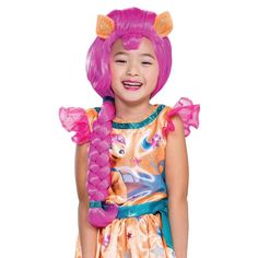 Kids My Little Pony Sunny Starscout Costume Wig Target My Little Pony Halloween Costume, Pony Halloween Costume, My Little Pony Halloween, Pony Costume, Pink Flamingo Dress, Sunny Starscout, My Little Pony Costume, Kids Wigs, Bee Costume