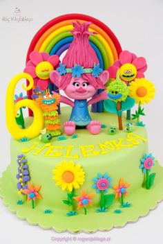 Poppy Cake, 6th Birthday Cakes, Trolls Poppy