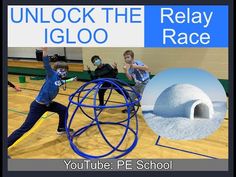 P.E. Winter Holiday Game: "Unlock The Igloo" - YouTube Relay Games, Physical Education Lessons, Pe Activities, Pe Lessons