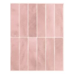 a pink tile wall that has been made out of different shades of pink and white