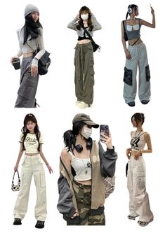 Cargo Trousers Outfit, Y2k Outfits, Easy Trendy Outfits, 가을 패션, Casual Style Outfits