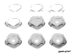 the different angles and shapes of an object in this drawing lesson, which shows how to draw