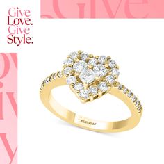 in stock Diamond Heart Ring, Heart Shaped Diamond, Glitter Hearts, Diamond Heart, 9 And 10, Or Rose, Heart Ring, White Gold, Yellow Gold