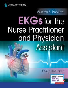 an image of the book cover for ecgs for the nurse and physian assistant