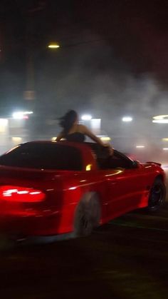 Race Night, Image Moto, Street Racing Cars, Dark Feminine Aesthetic, Foto Poses, Street Racing, Pretty Cars, Red Car, Drift Cars