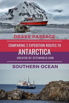 three different types of boats in the ocean with text overlaying them that reads,