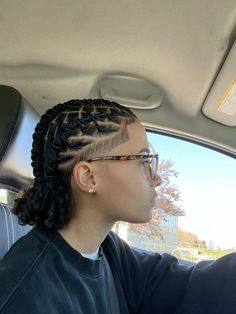 School Haircut, Cornrows Hair, Twist Hair Men, Hairstyle Color, Short Silver Hair, Curly Braids