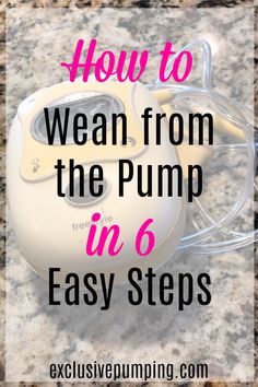 an electric device with the words how to wear from the pump in 6 easy steps