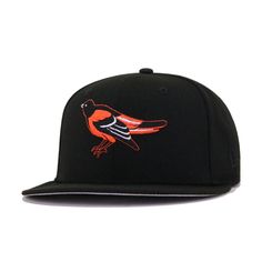 Black Fitted Hat With Flat Crown For Sports Events, Black Flat Crown Fitted Hat For Sports Events, Black Fitted Hat With Flat Crown, Black Fitted Hat With Flat Crown For Sports, Black Fitted Hat With Flat Crown For Fans, Black Fitted Hat With Flat Crown For Fan Gear, Throwback Flat Brim Fitted Hat For Streetwear, Black Throwback Snapback Baseball Cap, Throwback Black Baseball Cap With Flat Bill