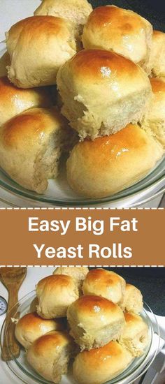 Easy Big Fat Yeast Rolls, Healthy Dough, Sweet Yeast Rolls Recipe, Country Bakery, Hot Rolls, Yeast Roll, Dinner Rolls Easy, Homemade Yeast Rolls