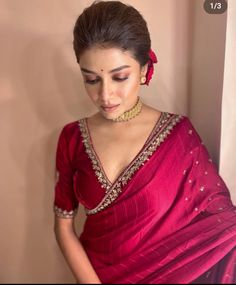 Red Saree Styles, Reception Saree Look, Organza Sari, Latest Bridal Lehenga Designs, Saree Wearing Styles, Simple Saree Designs, Fashionable Saree Blouse Designs, Fancy Sarees Party Wear, Sari Blouse Designs