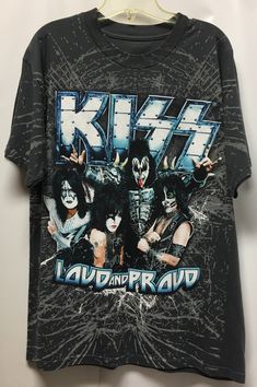 Kizz Loud And Proud 2012 Concert               Shirt Measurements: 21" shoulder,            44" chest & 30" length Condition: Great condition Rock Fits, Vintage Rock Shirt, Jeans Street Style, Oversized Graphic Tee, Causal Outfits, Zero Tolerance, Smart Technology, Tomboy Outfits, Concert Shirts