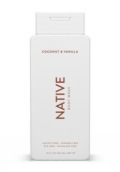 Made with Heart. Safe  Simple  Effective. This Native Body Wash is Coconut & Vanilla Scented. Made with Cleansers Derived From Coconut Oil. Free of Parabens. Free of Sulfates and Phthalates. Free of Dye. Looking for a body wash that is free of sulfates, parabens, and phthalates? Look no further than Native! Native Body Wash is safe, simple and effective. Lovingly made with cleansers derived from coconut oil, enjoy our "sud-sational" lather that it will leave your skin feeling hydrated and cl Native Coconut Vanilla, Best Smelling Body Wash, Native Body Wash, Coconut Body Wash, Vanilla Body Wash, Natural Body Wash, Tropical Scent, Body Washes, Vanilla Coconut