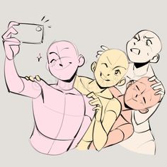 an image of three people taking a selfie with their cell phone and smiling at the camera