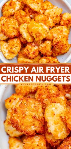 crispy air fryer chicken nuggets are an easy and delicious appetizer