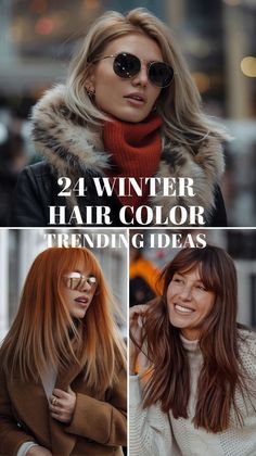 Explore winter hair color - trending ideas 2024 - 2025, with color patterns that suit brunettes and blondes. Dark brown and black hair offer a cool winter look, while bright color ideas for blondes add vibrance. These best winter shades work for any hair length and are ideal for protective styles. Make 2024 - 2025 the season of chic and trendy hair.