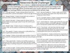 a newspaper article with the words newrest build challenge written in white and black on it