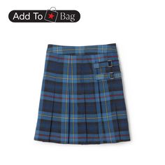 in stock School Mini Skirt For Fall In Blue, Blue Denim Skirt For School, Casual Navy Skirt For School, Blue School Uniform Skirt For School, Blue School Uniform Skirt, Retro Plaid Lined Skirt, Skirts For Kids, Suit Fabric, Knit Shorts