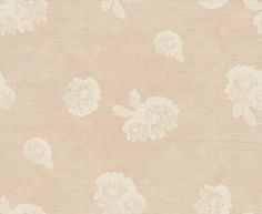 a beige and white floral print fabric