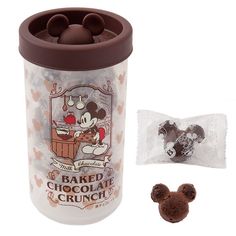 the mickey mouse cup has chocolate in it