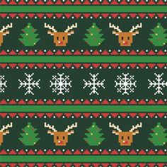 Ugly Sweater Christmas Pattern Background, Elephant Artwork, Santa Letter Printable, Merry Christmas Ya Filthy Animal, Diy Gifts For Friends, Christmas Knitting Patterns, Fair Isle Knitting, Christmas Lettering, Jingle All The Way