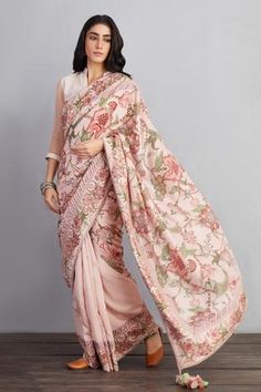 Shop for Torani Pink Gulbahari Chandani Saree for Women Online at Aza Fashions Torani Designer, Indian Mythology, Saree For Women, Indian Textiles, Indian Dress, Pink Saree, Handloom Saree, Pink Fabric, Sarees Online