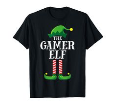 PRICES MAY VARY. Video game playing present 2020. Hundreds more custom options on more top styles in our shop. Unique Xmas morning or work office party outfit. Cute elf hat, socks and shoe design. Fun pyjama top for adult men, women, kids, toddler boys, youth teen girls to wear for the Christmas Eve picture. Set of holiday families sibling, brother, sister, parents or couples. Santas helper elves. Gag gift for him or her on Thanksgiving. Lightweight, Classic fit, Double-needle sleeve and bottom Elf Pajamas, Elf Family, Funny Pajamas, Elf T Shirt, Xmas Pajamas, Elf Shirt, Pajamas Gift, Funny Christmas Shirts, Family Christmas Shirts