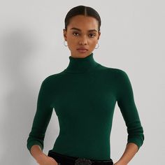 This stretch-cotton-blend sweater is detailed with an “LRL” logo at the right hem for signature style. Pants Shirt Men, Ribbed Turtleneck Sweater, Tall Jeans, Ribbed Turtleneck, Thanksgiving Outfit, Sweaters Online, Ralph Lauren Womens, Sweater Making, Pant Shirt