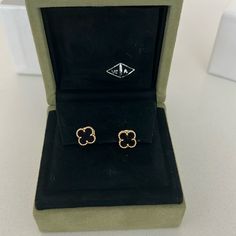 Sweet Alhambra Earstuds, 18k Yellow Gold, Onyx. Brand New.They Came With Certificates Of Authenticity And Original Box. Please! No Low- Balling. Van Cleef Never Gets On Sale , Original Price Is 2530$Plus Tax. Van Cleef Alhambra Earrings, Van Cleef Earrings, Van Cleef Sweet Alhambra Earstuds, Black Alhambra Necklace, Gold Van Cleef Earrings, Vintage Alhambra Pendant Yellow Gold, Van Cleef And Arpels Jewelry, Van Cleef, Van Cleef Arpels