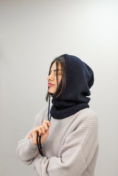 Cowl Hood, Knitted Hood, Neck Warmer, Finland, Merino Wool, Ukraine, Wool, My Style