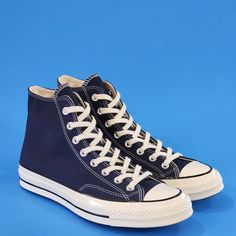 Converse Chuck 70 Hi High Top Obsidian Blue Dark Navy Canvas Unisex Sneakers 164945c Nwt Size Guide: Men's 9 - Women's 11 Mpn: 164945c Brand New With Box. 100% Authentic! More Cushioning, Tougher Canvas, Same Versatility. The Chuck 70 High Top Is Built Off Of The Original 1970s Design, With Premium Materials And An Extraordinary Attention To Detail, With Added An Extra Cushy Insole For Arch Support And Stability. Canvas Upper Is Lightweight And Durable. The Timeless Silhouette You Know And Love. Casual High-top Custom Sneakers With Cushioned Footbed, Blue High-top Sneakers With Vulcanized Sole For Sports, Navy Sports Sneakers With Gum Sole, Navy Sporty Canvas Shoes With Vulcanized Sole, Blue Converse Sporty High-top Sneakers, Sporty Navy Canvas Shoes With Vulcanized Sole, Sporty Blue Converse High-top Sneakers, Blue Casual High-top Sneakers With Laces, Casual Navy Sneakers With Contrast Sole