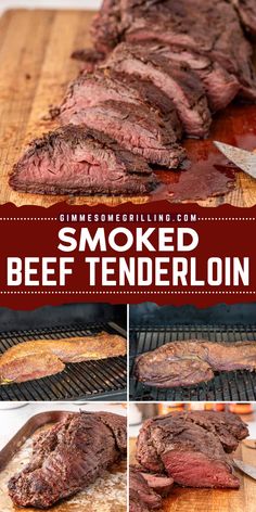 Are you looking for a main course idea for your Valentine's Day dinner menu? Try this smoked tenderloin beef recipe. It is easy to make. The result is a delicious and tender meal. Save this easy smoked beef tenderloin for later! Smoked Beef Tenderloin, Beef Tenderloin Roast Recipes, Beef Tenderloin Recipe, Quick Beef Recipes, Whole Beef Tenderloin, Grilled Beef Tenderloin, Traeger Grill Recipes, Beef Tenderloin Recipes, Beef Tenderloin Roast